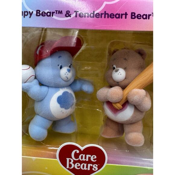 Lot Of 3 Packs Of Care Bears Flocked Collectible Care Bear Figures Set New - Picture 10 of 12